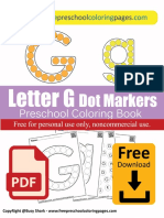 Letter G Do A Dot Marker Preschool Coloring Pages Free Printable For Kids Alphabet ABC PDF Nursery Book-01