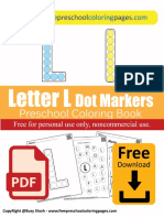 Letter L Do A Dot Marker Preschool Coloring Pages Free Printable For Kids Alphabet ABC PDF Nursery Book-01