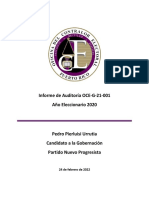 Informes de Auditoría de Candidatos A La Gobernación