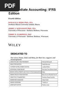 Intermediate Accounting: IFRS Edition: Dedicated To