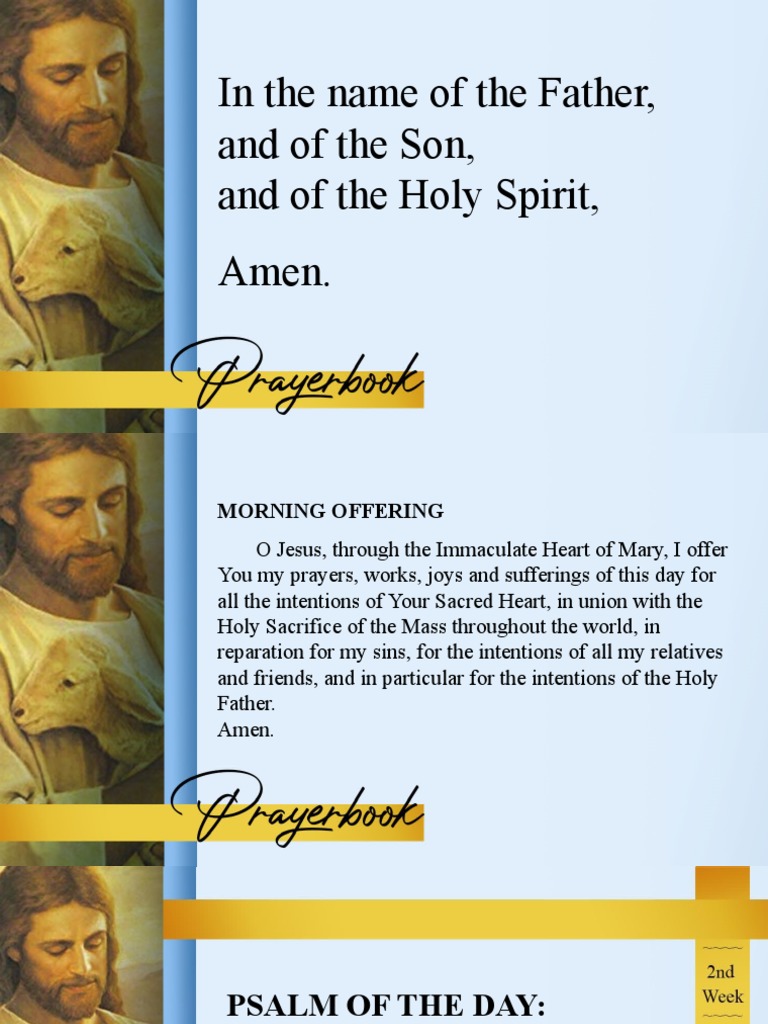 Morning Prayer and Reflection Guide | PDF | Lord's Prayer | Jesus