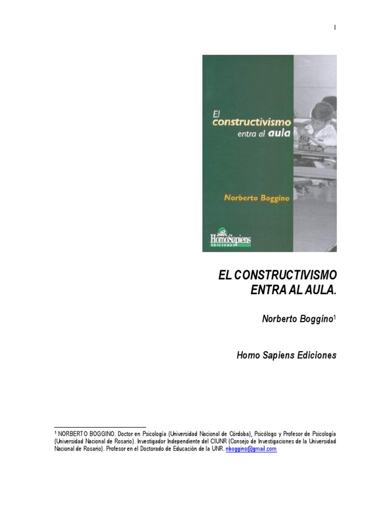 El Constructivismo en el Aula | PDF
