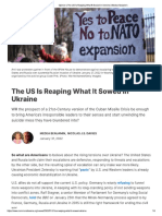 The US is Reaping What It Sowed in Ukraine