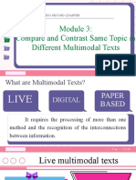 Compare and Contrast Multimodal Texts on African Clothing and Population Data