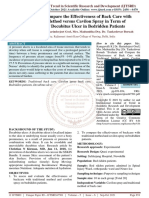 Evaluate and Compare The Effectiveness of Back Care With Traditional Method Versus Cavilon Spray in Term of Prevention of Decubitus Ulcer in Bedridden Patients