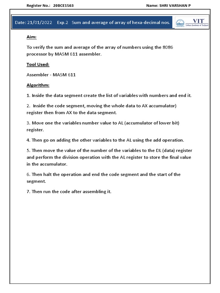 EXP2 | PDF