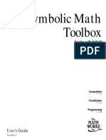 MathWorks - Symbolic Math Toolbox for Use With MATLAB - User's Guide (1993, Math Works) - Libgen.lc