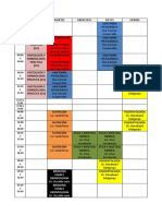 Horarios de Clase 5º Semestre