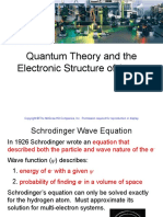 Quantum Theory and The Electronic Structure of Atoms