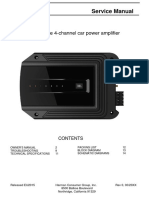 Service Manual: 435-Watt Full Range 4-Channel Car Power Amplifier