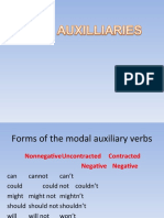 Forms and Criteria of English Modal Auxiliary Verbs