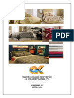 Project On Sales of Hometextiles (Al-Karam Textile Mill LTD)