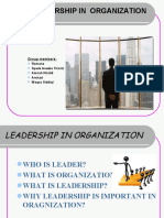 Leadership in Organization: Group Members
