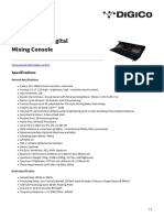 Quantum 338 Digital Mixing Console: Specifications