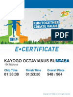 Result Kayogo Octavianus Buntara