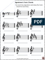 Major Key Signatures and Tonic Triads SEC