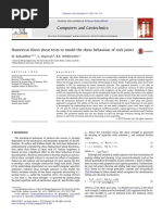 Numerical Direct Shear Tests To Model The Shear Behaviour of Rock Joints