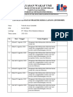 Jurnal Harian Tsalisah