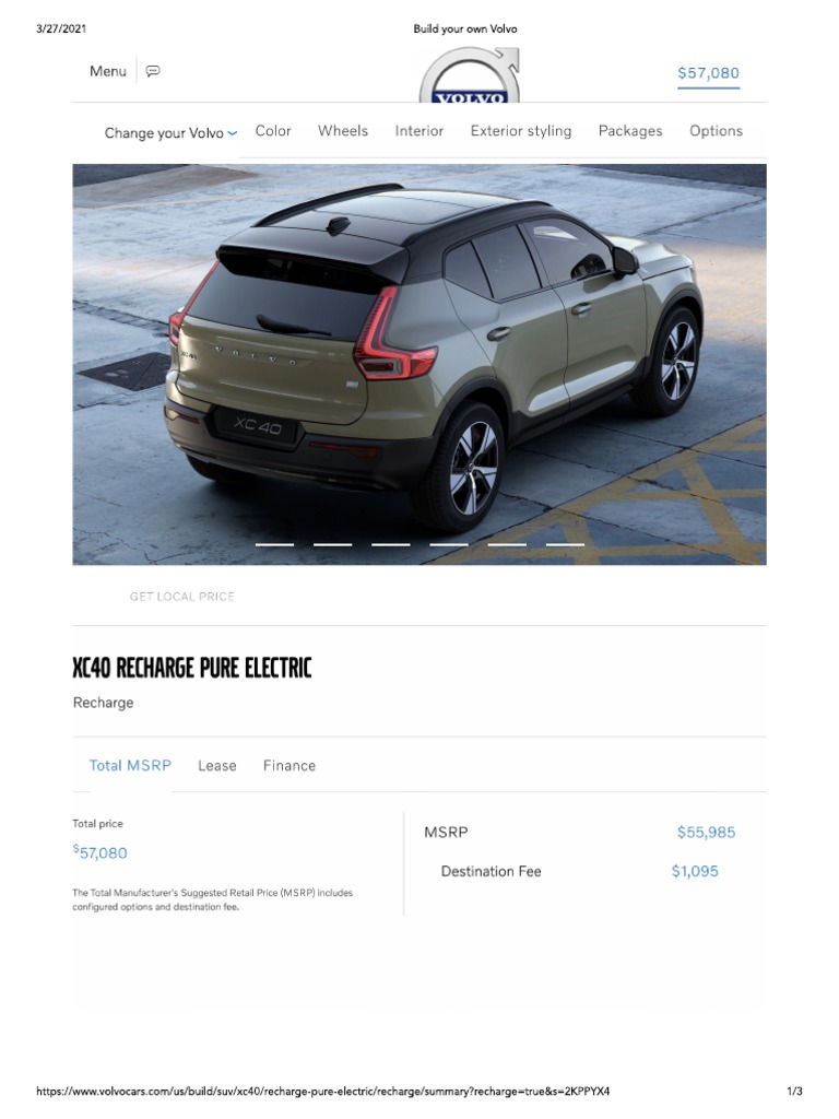 Volvo XC40 Recharge PDF