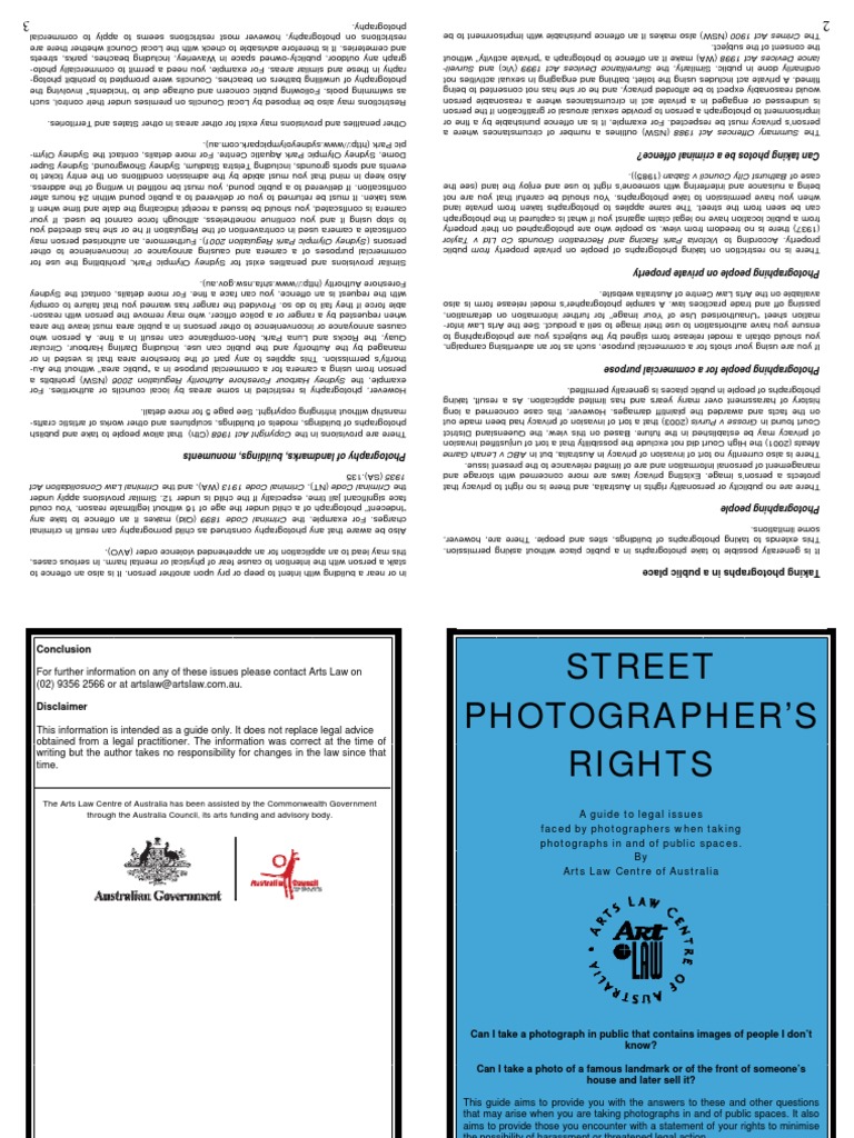 Street Photographers Rights | PDF | Trademark | Crime & Violence