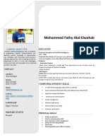 Mohammed Fathy Abd Elwahab: Career Objective