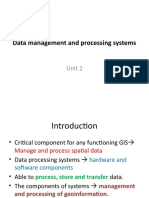 Data Management and Processing Systems: Unit 2