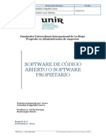 Software de Código Abierto o Software Propietario