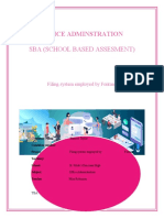 Sba (School Based Assesment) : Office Adminstration