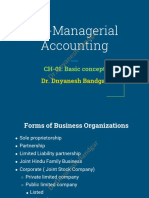 101-Managerial Accounting: CH-01: Basic Concept