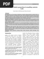 Validity of esthetic proportions in maxillary anterior teeth