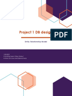 Project 1 DB Design: Entity-Relationship Model