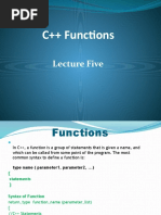 Chapter - 5 C++