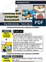 Differences Between Language Teaching and Language Assessment
