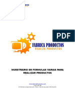 Muestra de Formulas Productos 2 PDF Free