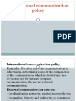 International Communication Policy