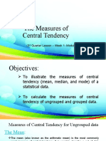 The Measures of Central Tendency