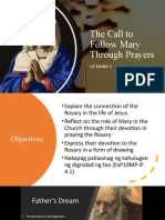 The Call To Follow Mary Through Prayers: Q2 Module 1