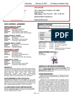 Ebsite Ddress: Mass Schedule - Neshkoro