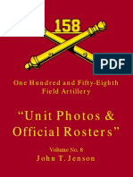 158th Field Artillery Volume Number 8 Unit Photos and Official Rosters