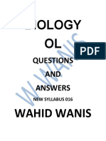 Biology Questions and Answers New Syllabus 016