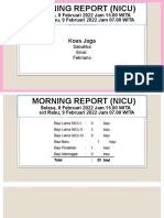 Laporan Jaga NICU Selasa, 8 Februari 2022