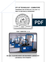 ME 2208 - Fluid Mechanics and Machinery - Lab Manual