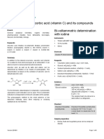 Determination of Ascorbic Acid (Vitamin C) and Its Compounds