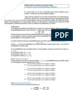 Sistema de ecuaciones lineales para predecir distribución de autos y mezclas de café