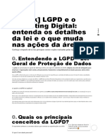 LGPD e o Marketing Digital - o Que Muda Nas Ações Da Área