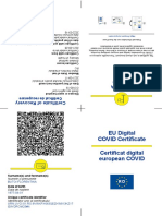 EU Digital COVID Certificate Certificat Digital European COVID