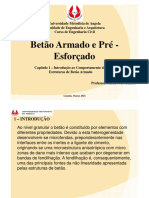 Cap 1 - INTRODUÇÃO AO COMPORTAMENTO DAS ESTRUTURAS DE BETÃO