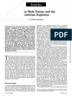 Morris 1989 Burgess Shale and the Cambrian Explosion