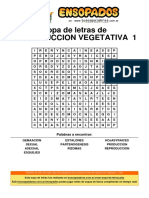 Sopa de Letras de Reproduccion Vegetativa - 1