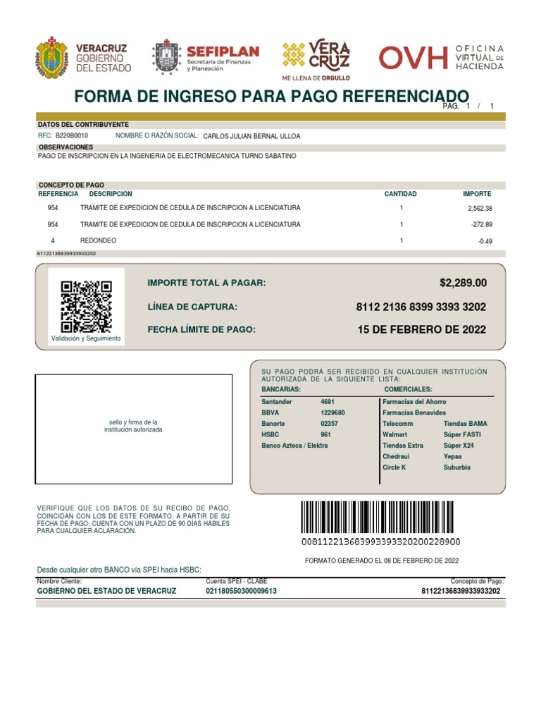 Recibo de Pago | PDF | México | Bancos